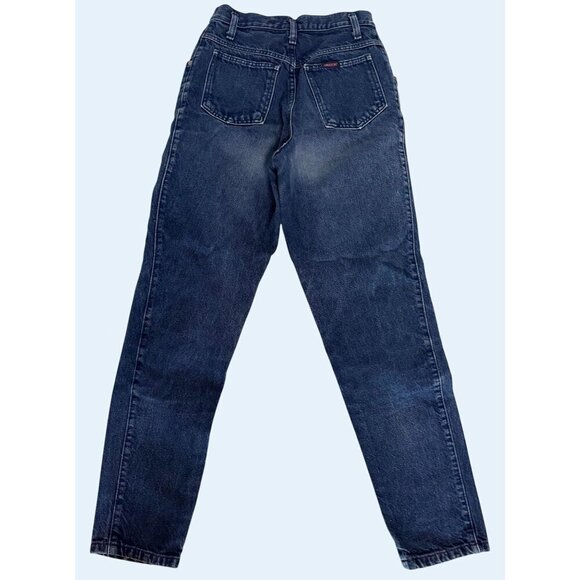 Vintage SASSON Exposed Button Fly High Waisted Jeans 80s / 90s Sz 24 - Picture 5 of 8